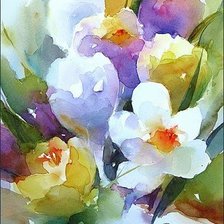 Схема вышивки «акварель»