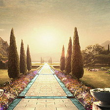 Схема вышивки «восход»