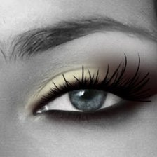 Схема вышивки «глаза»