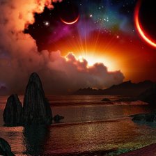 Схема вышивки «Космос»