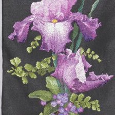 Схема вышивки «ирисы»