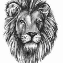 Схема вышивки «лев»