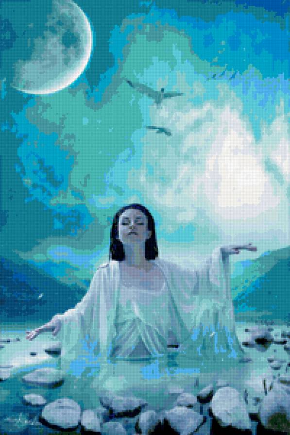 №94631 - девушка, искусство, картина, живопись, люди - предпросмотр