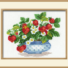 Схема вышивки «земляничный букет»