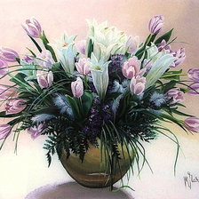 Схема вышивки «Весенний букет»