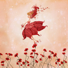 Схема вышивки «маки»