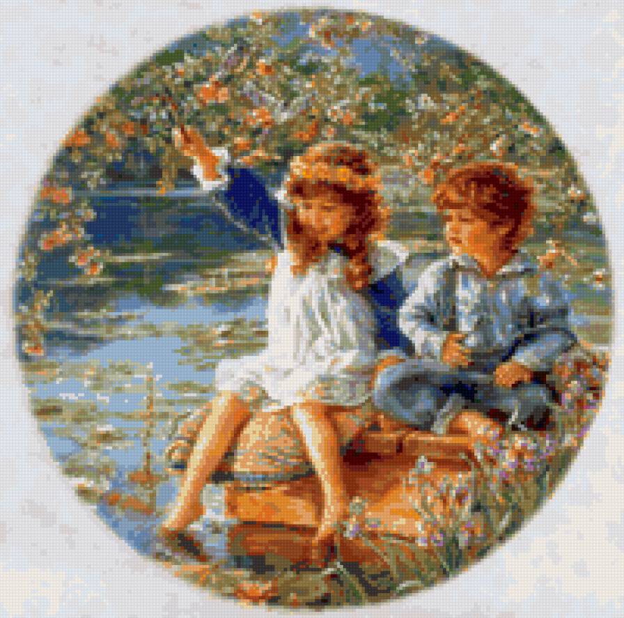 детки на отдыхе - отдых, природа, река, дети - предпросмотр