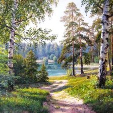 Схема вышивки «В лесу»