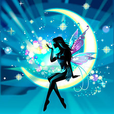 Схема вышивки «Лунная фея»