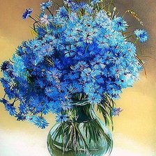 Схема вышивки «Васильки»