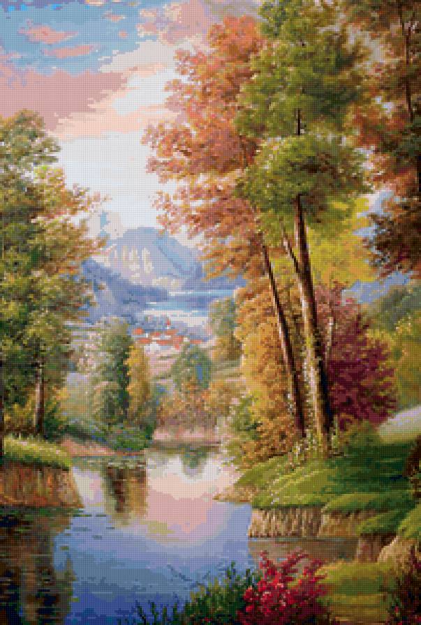 Краски осени - пейзаж - предпросмотр