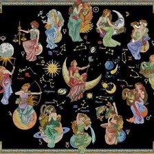 Схема вышивки «знаки зодиака»