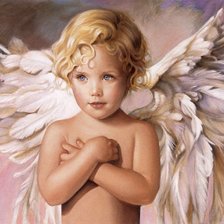 Схема вышивки «ангел»