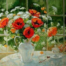 цветы в вазе