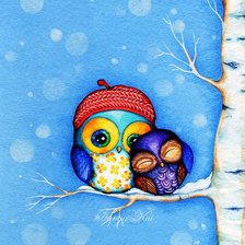 Схема вышивки «Совята»