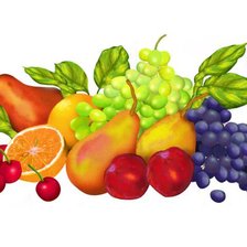 Схема вышивки «Фрукты»