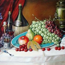 Схема вышивки «Виноград и вино»