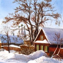 Схема вышивки «Зимний Углич»