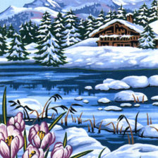 Схема вышивки «Приход весны»