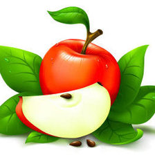 Схема вышивки «Красное яблоко»