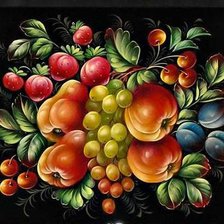 Схема вышивки «Фрукты»