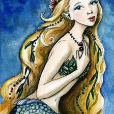 Схема вышивки «Русалочка»