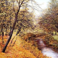 Схема вышивки «Осенняя картина»