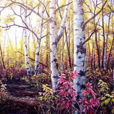 Схема вышивки «Осенний лес»