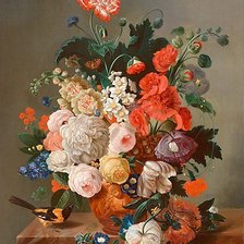 Схема вышивки «Натюрморт цветы»