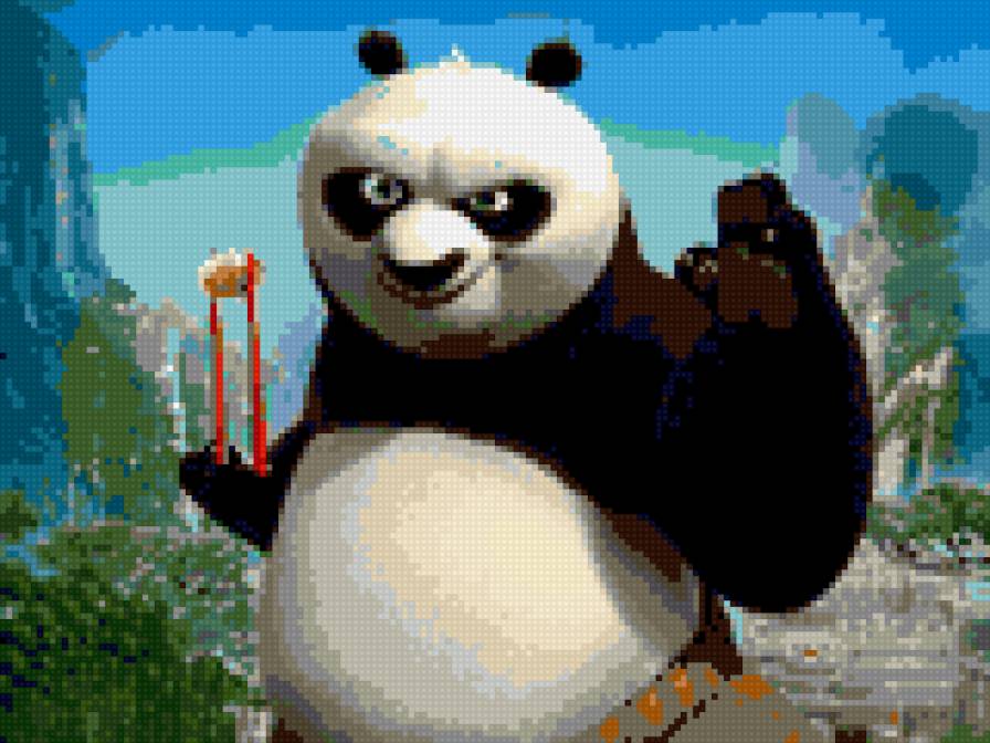 Еще одна панда - панда кунг-фу - предпросмотр