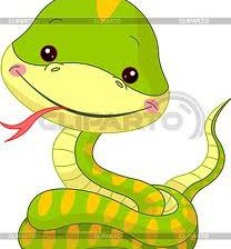 Схема вышивки «Детенышь змейки»