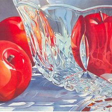 Схема вышивки «глянцевые яблочки»