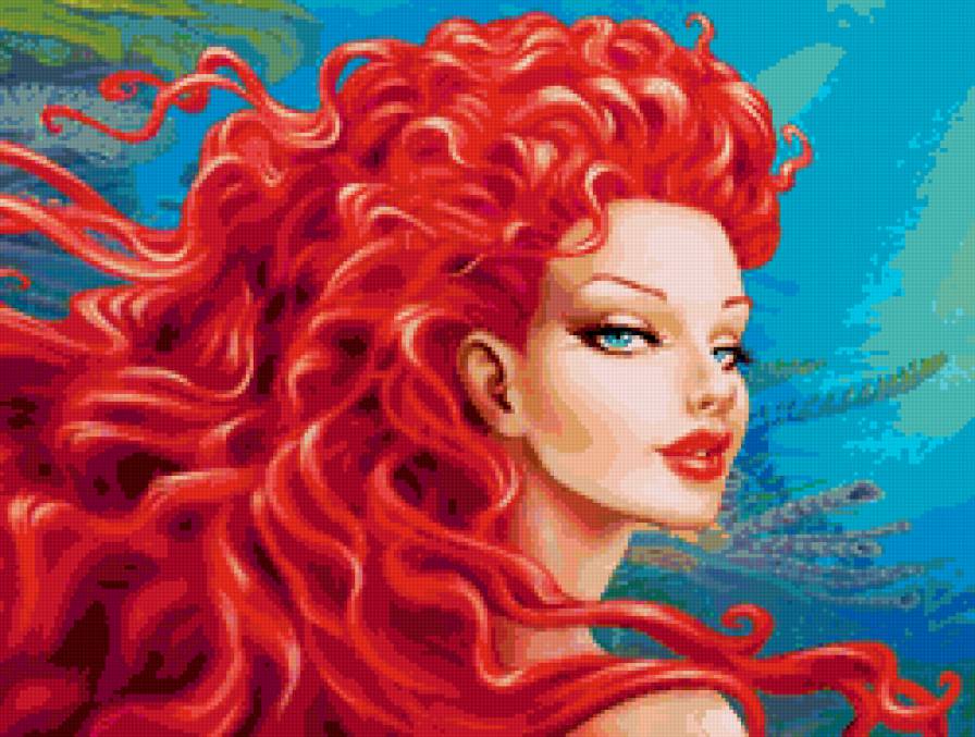 русалка - девушка, красота, фентези, русалки - предпросмотр