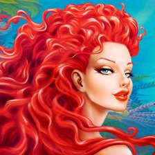 Схема вышивки «русалка»