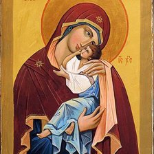 Схема вышивки «Богоматерь»