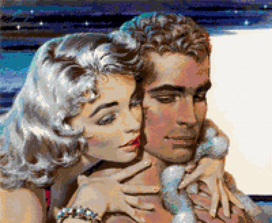 Вдвоем - портрет, живопись, пара, лицо, женщина, жучина - предпросмотр