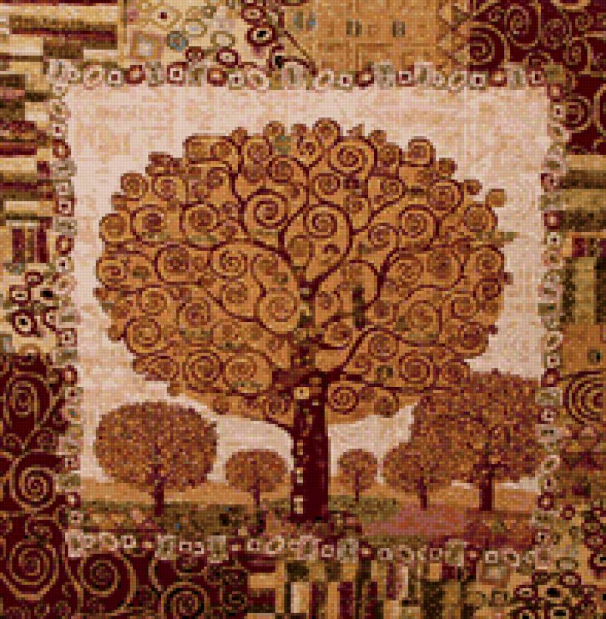 в стиле Климта - дерево - предпросмотр
