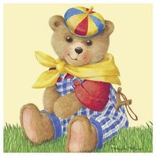 Схема вышивки «Мишка»