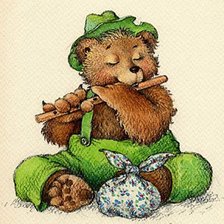 Схема вышивки «Мишка»