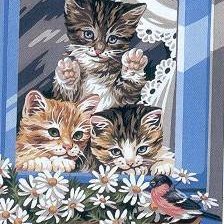 Схема вышивки «Котятки»