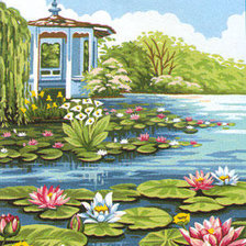 Схема вышивки «Пейзаж»