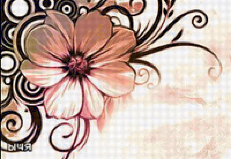 Цветок - узор, цветок - предпросмотр