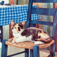 Схема вышивки «Кот»