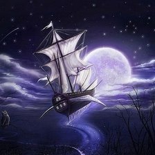 Схема вышивки «в ночи»