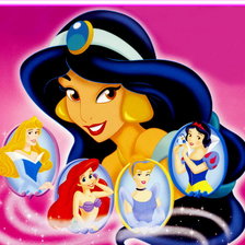 Схема вышивки «Жасмин и принцессы»