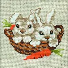 Схема вышивки «Зайки»