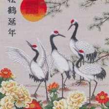 Схема вышивки «Журавли»