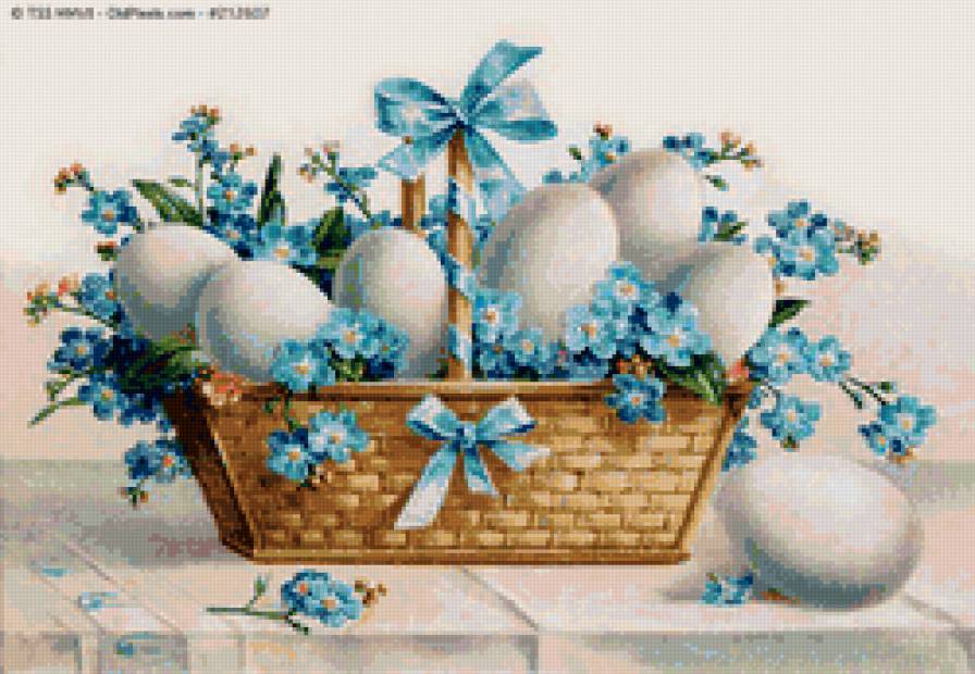 пасхальная корзинка - к пасхе, корзинка - предпросмотр