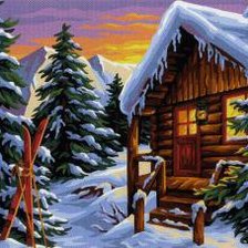 Схема вышивки «Пейзаж»