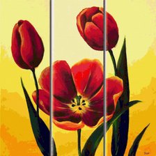 Схема вышивки «Необычные цветы)»